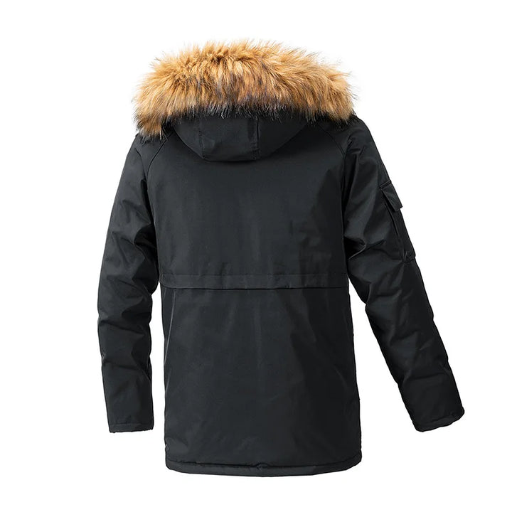 James - Men's Winter Jacket | Stylish insulated coat with water-resistant fabric and warm lining