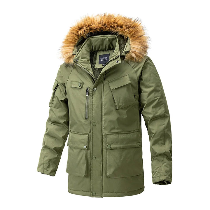 James - Men's Winter Jacket | Stylish insulated coat with water-resistant fabric and warm lining