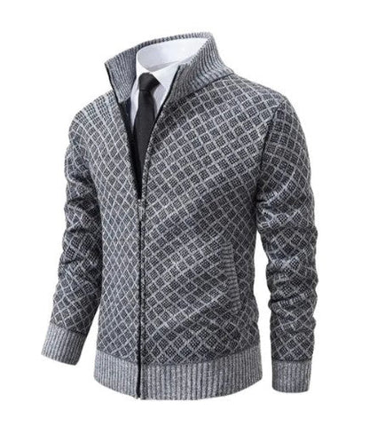 Ethan - Men's Jacquard Jacket | Stylish and Warm Design for Ultimate Comfort and Versatility