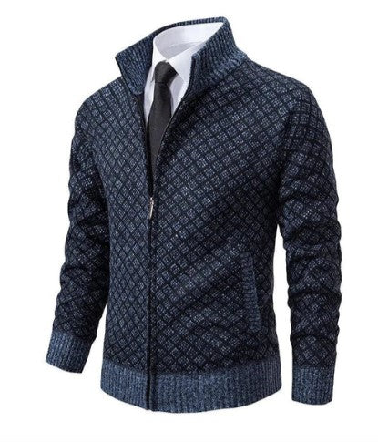 Ethan - Men's Jacquard Jacket | Stylish and Warm Design for Ultimate Comfort and Versatility