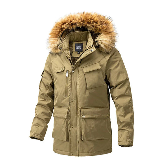 James - Men's Winter Jacket | Stylish insulated coat with water-resistant fabric and warm lining