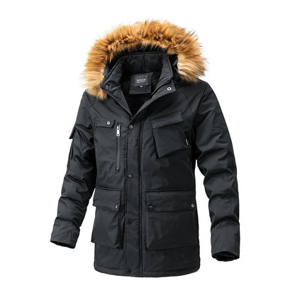 James - Men's Winter Jacket | Stylish insulated coat with water-resistant fabric and warm lining