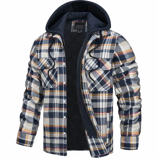 Oliver – Men's Casual Jacket | Lightweight Fabric with Stylish Check Pattern for Everyday Wear